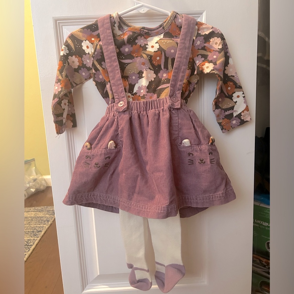 Carter’s 3 piece Lavender Corduroy Jumper Set